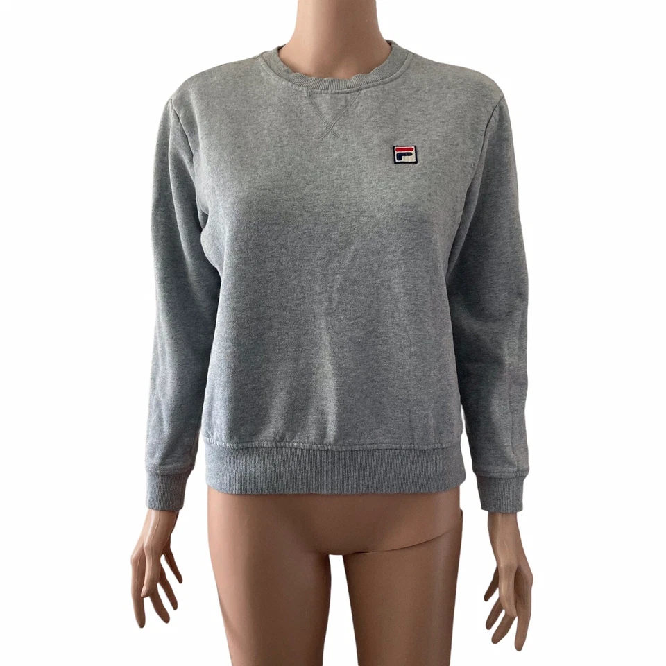 Vintage Fila Sweatshirt Boys Small Grey Pullover Stretch  - Image 4 of 4