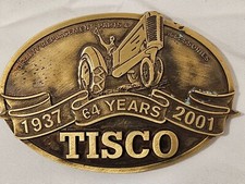 NEW TISCO 2001 TRACTOR IMPLEMENT SUPPLY CO 64 YEARS LIMITED EDITION BELT BUCKLE