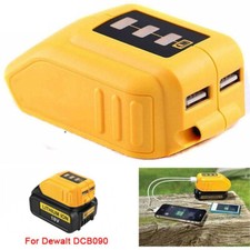 Converter USB Phone Charger Li-ion Battery Adapter 12V/20V For Dewalt DCB090