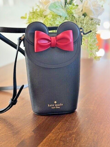 Kate Spade x Disney North South 3D Phone Crossbody KG704 Minnie Mouse Bow - Picture 6 of 6
