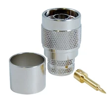 N Male Connector for LMR-600 LMR-600UF - Solder + Crimp - JEFA Tech