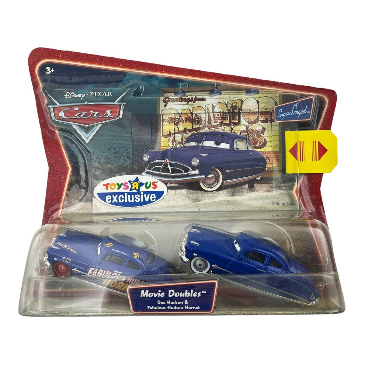 ディズニー HADSON HORNET DVDプレーヤー Disney Cars Movie Doubles Doc Hudson & Fabulous Hudson