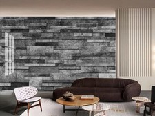 3D Gray Brick Wall K16635 Wallpaper Mural Sel...