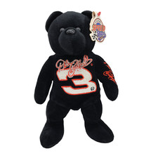 Nascar Dale Earnhardt Sr Team Speed Bears Black Teddy Bear Beanie Plush Toy 2002