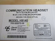 David Clark 40897g-09 H9140 Digital Behind-the-head Dual Ear Headset