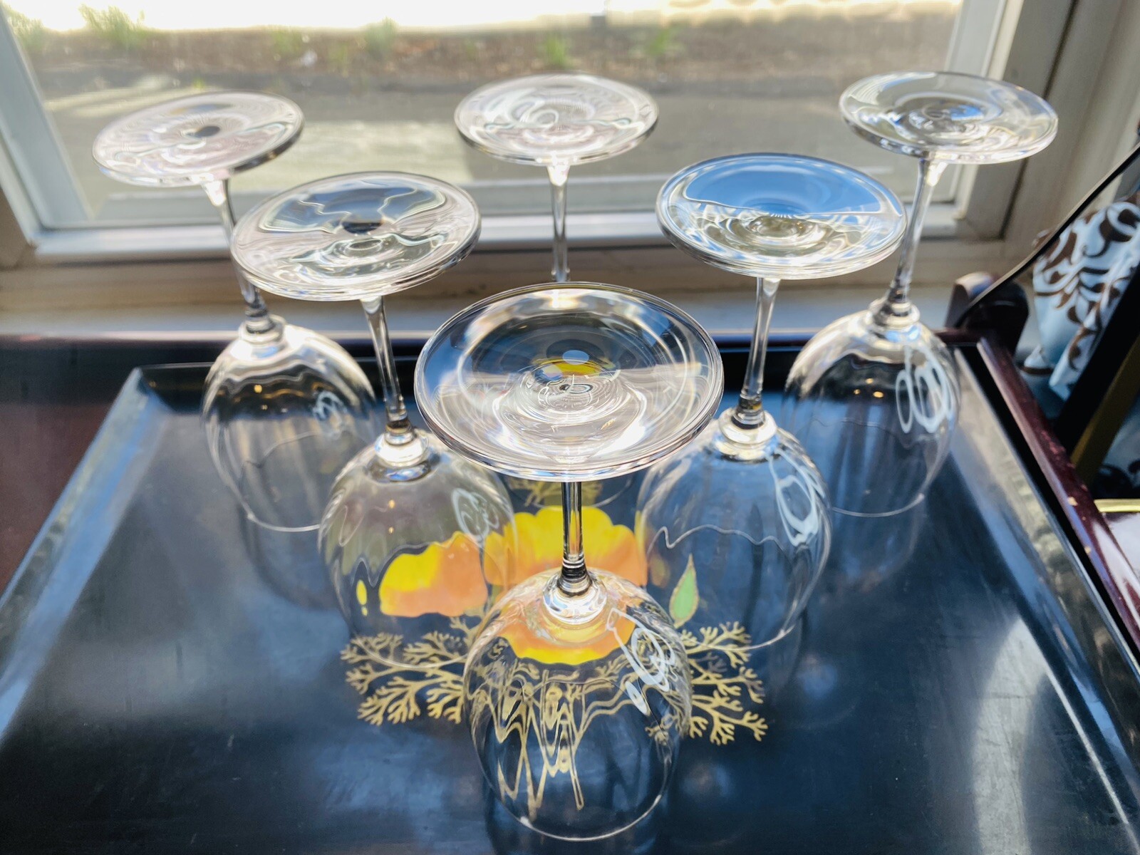 Mikasa Stephanie Wine Glass Ribbed Optic Discontinued Crystal Set of 6