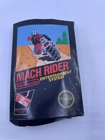 Mach Rider Nintendo NES Box Hangtab 5 Screw Rare Authentic & Tested ( Box Damage