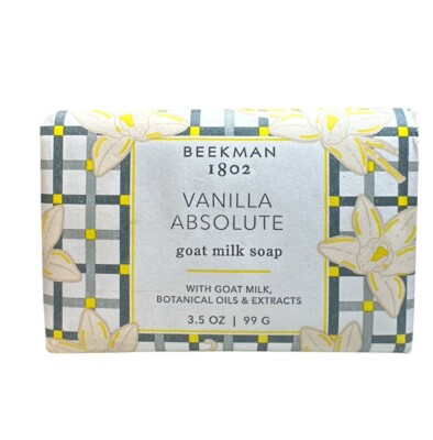 Beekman 1802 VANILLA ABSOLUTE Pure Goat Milk Bar Soap PALM SIZE 3.5 oz NEW