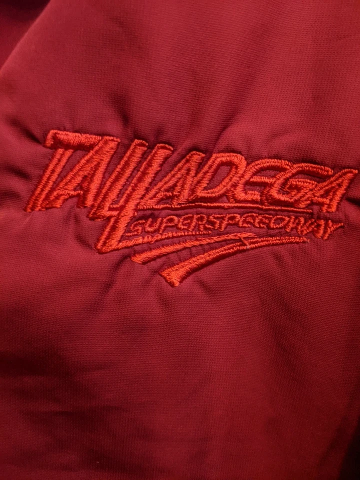 Pullover cortavientos bordado Talledega Superspeedway cremallera página y lanzadera talla SM Foto 4 de 4
