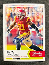 2016 Panini Classics #261 Su'a Cravens Rookie RC Auto Autograph Card /199 Rare. rookie card picture