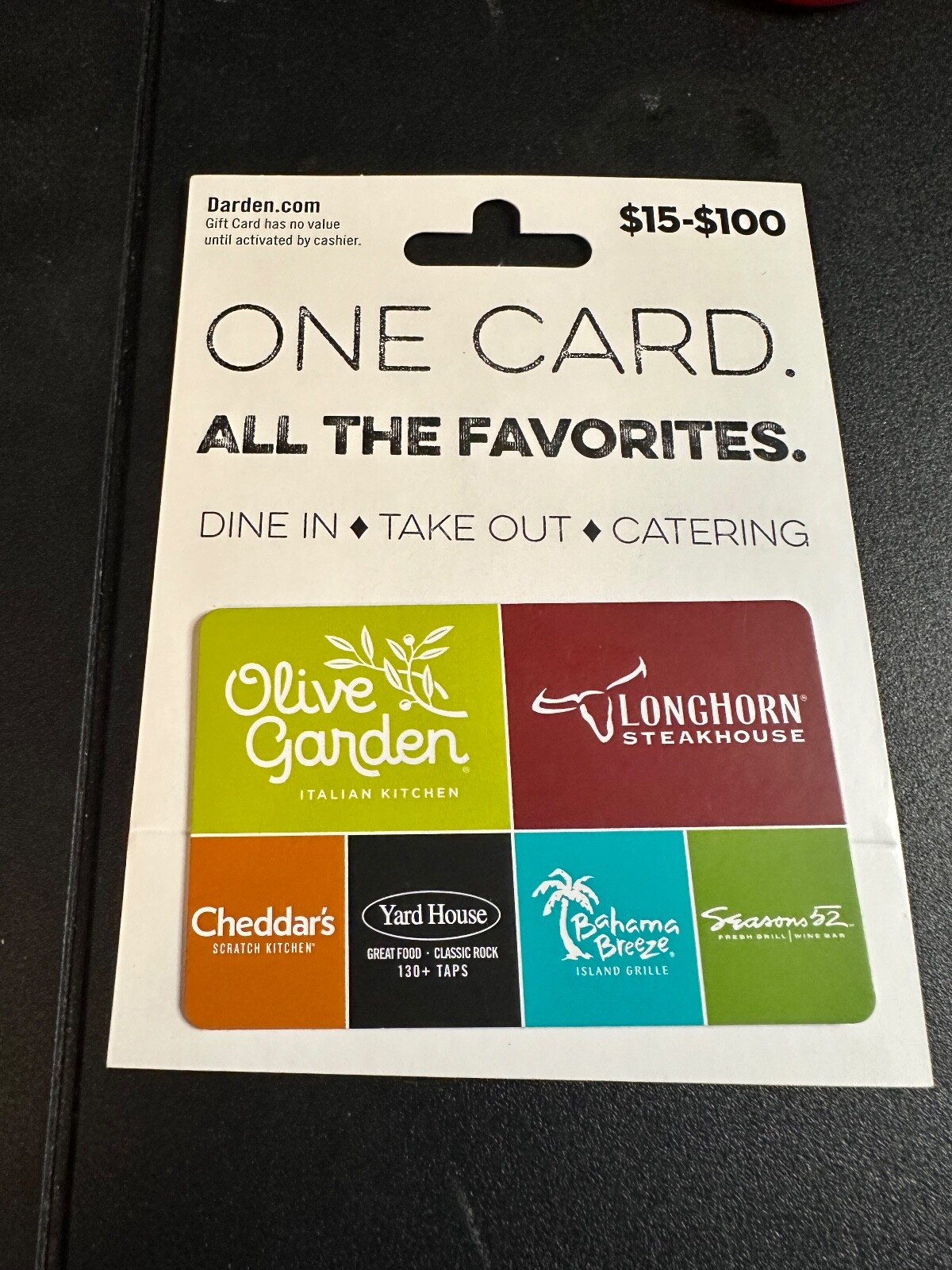 DARDEN RESTAURANTS GIFT CARD 20 eBay