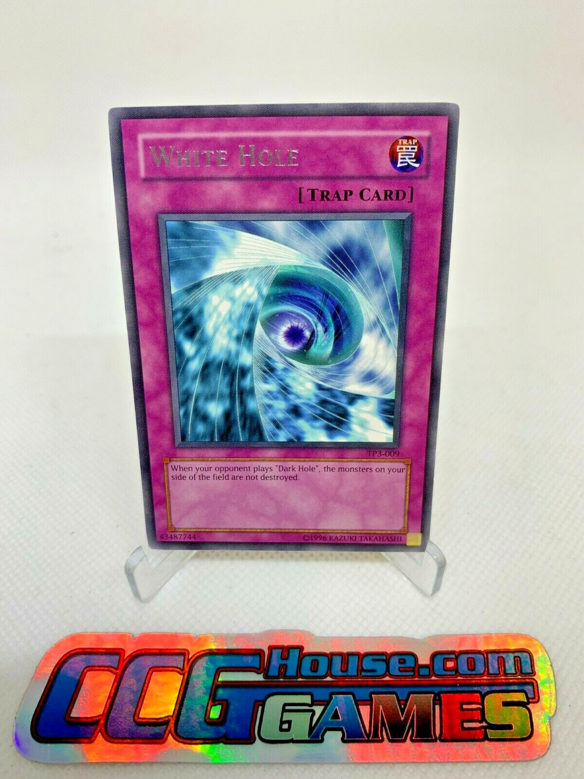 White Hole TP3-009 YuGiOh Tournament Pack: 3rd Season trading card — raw and PSA graded price guide