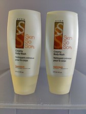 LOT OF 2 NEW 2005 AVON SKIN SO SOFT LIGHT  LUSH CREAMY BODY WASH 8 OZ