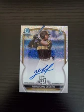 Nerwilian Cedeno - 2023 Bowman Chrome 1st Autograph SPECKLE REFRACTOR AUTO /299