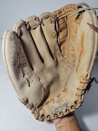 Rawlings Pg 12 Bellows Web Baseball Softball 13" Glove LHT Reggie Jackson Vtg - Picture 5 of 7