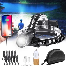 VASTFIRE Head Lamp 2000 High Lumens Headlamp Rechargeable