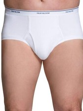 Mens 6-pack Classic 100 Cotton Brief Underwear,Moisture Wicking XX-Large White