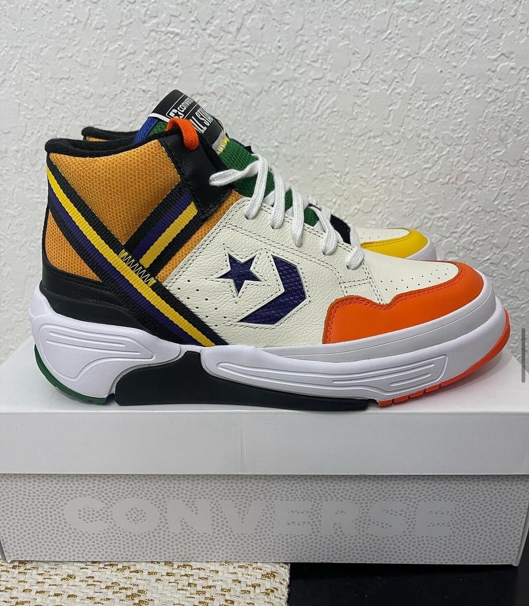 Converse Weapon CX High Top Egret Orange Leather Size 9.5 Men | eBay