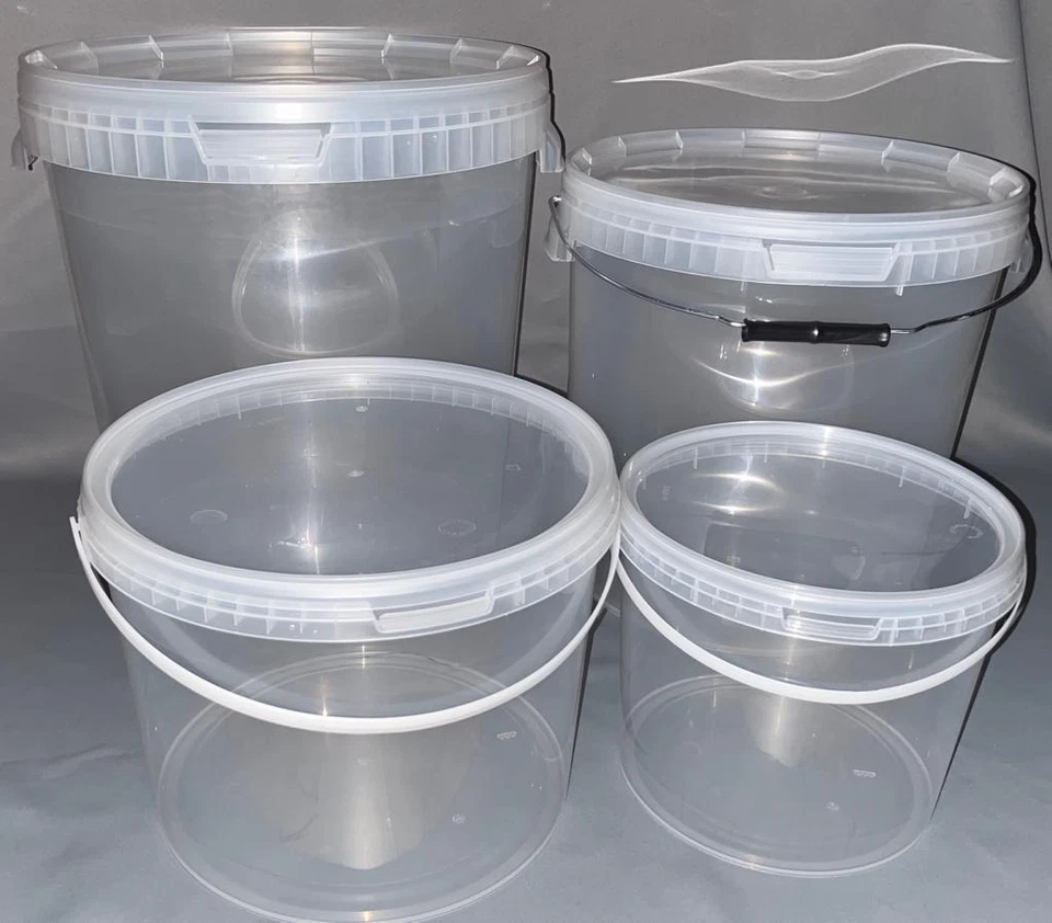 Eimer mit Deckel 5 10 20 25 30 L Aufbewahrung Lebensmittelecht Leereimer Kübel - Bild 2 von 4