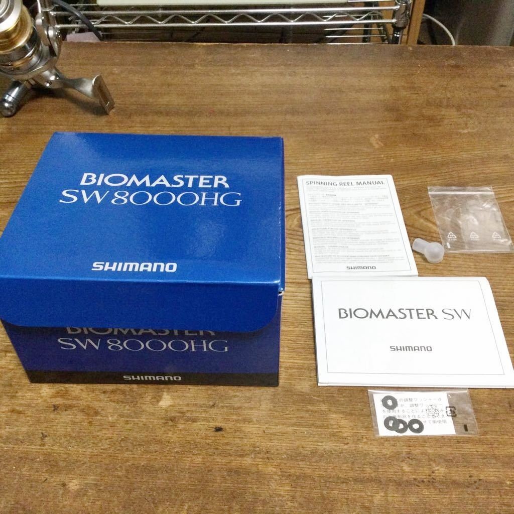 Shimano BIOMASTER SW 8000 HG Spinning Reel Used with Box F/S Shimano BIOMASTER SW 8000 HG Spinning Reel Used with Box F/S