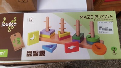 Holz puzzel Joueco Maze Puzzel Puzzle Steckspiel Labyrinth