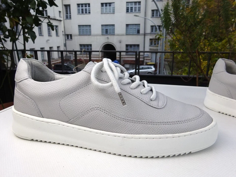 FILLING PIECES Damen Schuhe Sneaker Leder Grau Portugal Gr.40 Neuw - Bild 3 von 4