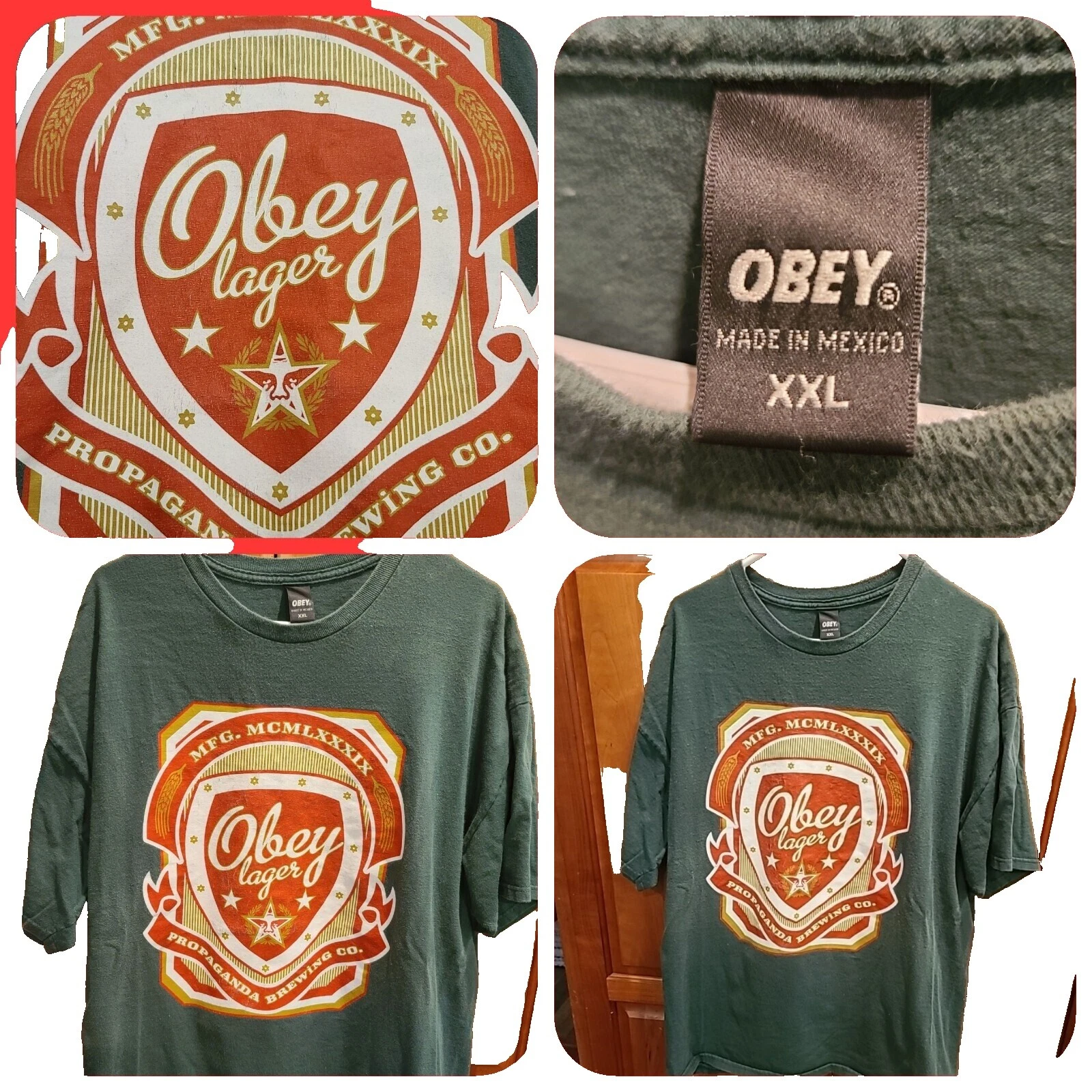 Size 2XL OBEY Shirts for Men
