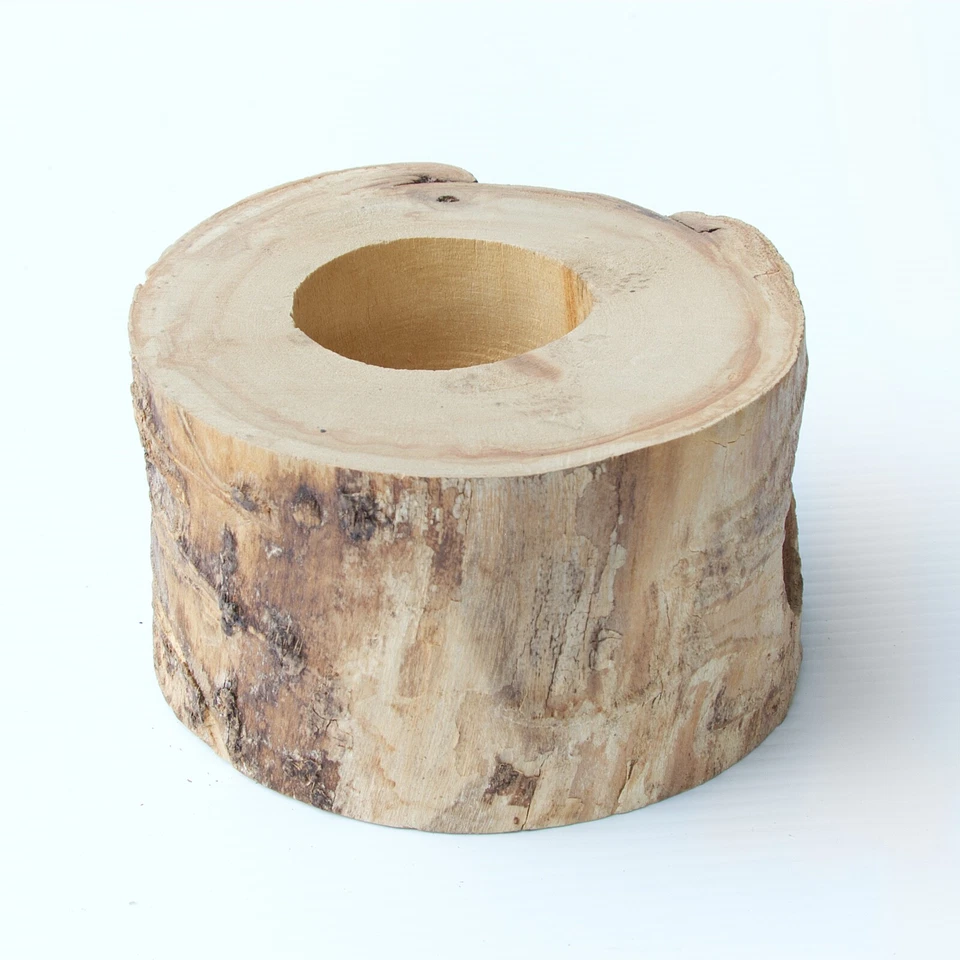 Tronco de madera rústico para luz hecho a mano Manchester Woodcraft Vermont corte láser alce Foto 3 de 4