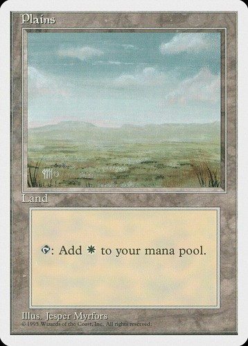 5 NP MINT!! MTG Plains (A) #293 THIRD Edition! | eBay