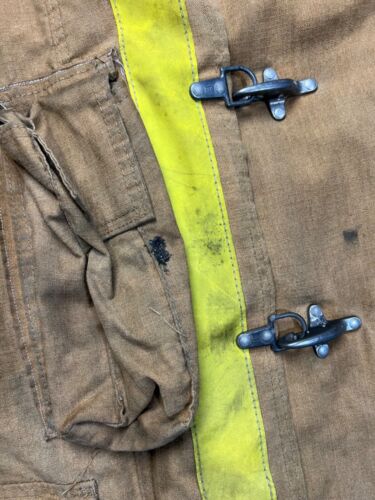 Vtg Globe Firefighters Suits Ladder Jacket Size 46 Made with Kevlar Ripstop - Picture 3 of 8