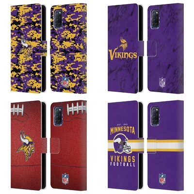 OFFIZIELLE NFL MINNESOTA VIKINGS GRAPHICS BRIEFTASCHE HUELLE FÜR OPPO HANDYS