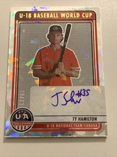 2023 Stars & Stripes TY HAMILTON Crystals Auto /23 Canada World Cup Rookie