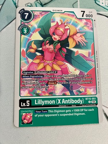 Lillymon ACE [Special Rare Foil] #BT14-049 SP Digimon Exceed Apocalypse card