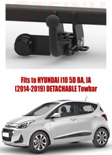 Abnehmbare Zug Stange für Hyundai i10 (Ba , Ia) 5D (2014-2019) & Nein Elektrik -
