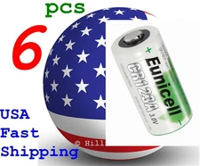 6 pcs CR123A 123A DL123A CR17345 Bulk 3V Lithium Battery