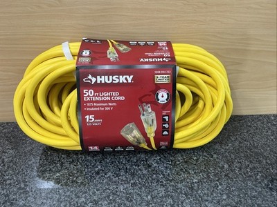Husky 50ft Indoor Outdoor Extension Cord 