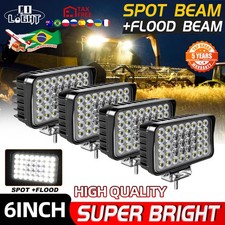 4x LED Tractor Work Lights 12v led Flood Light pods for Truck, Waterproof 6inch