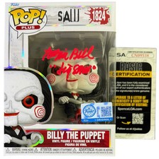Tobin Bell signed Funko Pop Jigsaw, Billy the Puppet Saw JSA Authentication