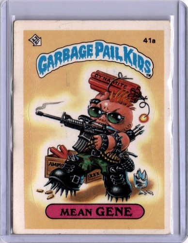 Mean GENE [Glossy] #41a 1985 Garbage Pail Kids card price
