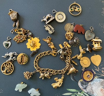 Quality Vintage Charms MONET HOBCO More Gold Filled HUGE Lot