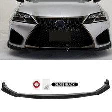 For Lexus Gs-f 2016-2020 Glossy Black Front Bumper Lip Splitter Spoiler