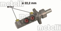 Hauptbremszylinder Metelli 05-0482 FüR 9K9B 6V5 6V2 Seat Classic 9K9A Polo Caddy
