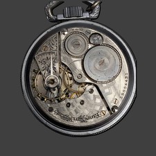 Rare 1910s Elgin Model 7 Pocket Watch 49mm Vintage Collectible