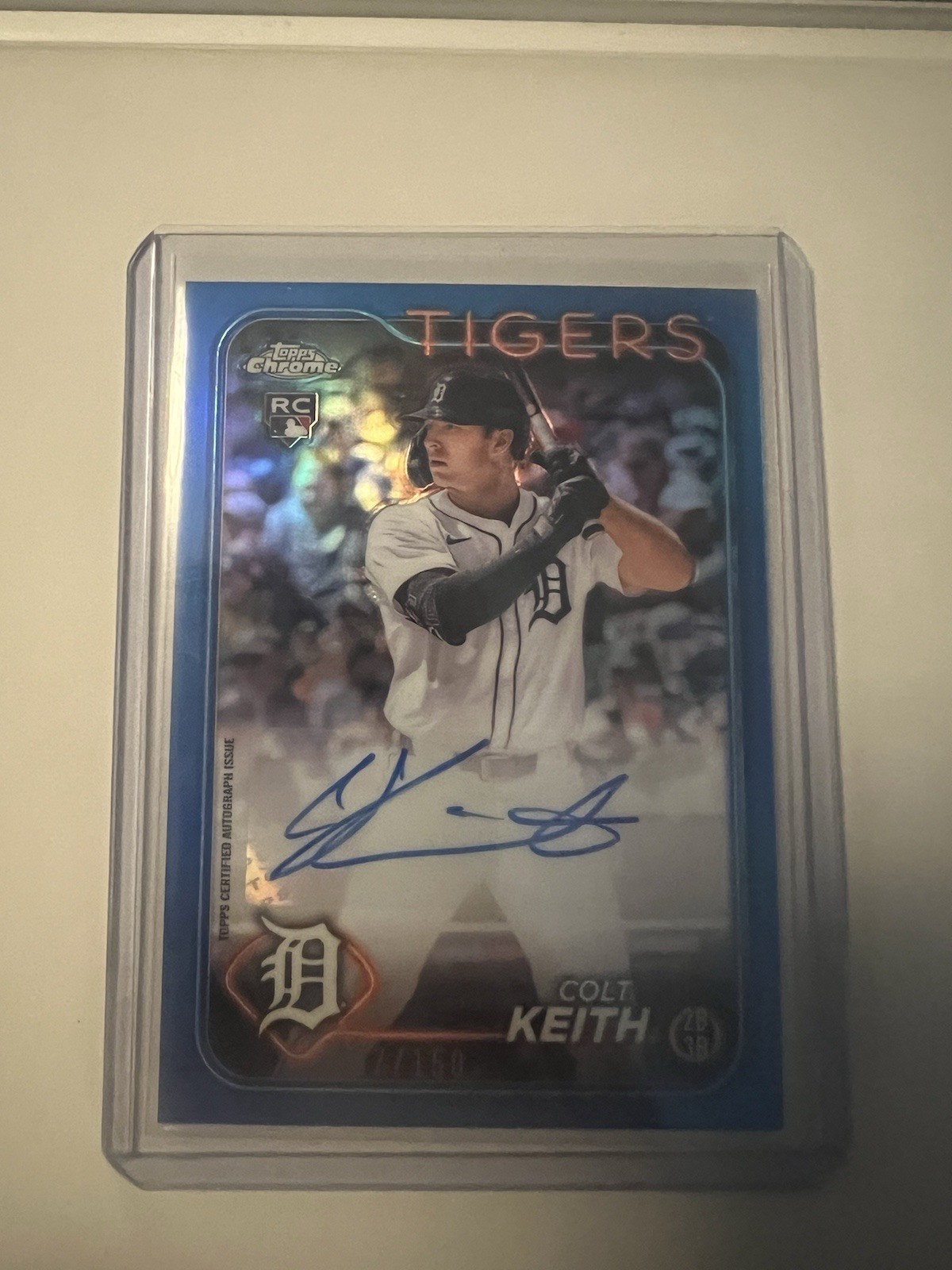 2024 Topps Chrome Update Series - Autographs Colt Keith Blue Refractor /150  RC
