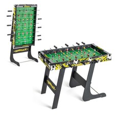 Powerplay 3ft Folding Football Table, Mini Table Football Game, Black, 3ft
