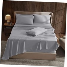 Extra Deep Pocket Sheet Sets, Luxury Soft 6 Piece Bed Sheet Set Fits Mattress