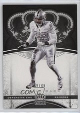 2017 Panini Preferred Crown Royale Platinum 49/49 Khalil Mack #58 9o3