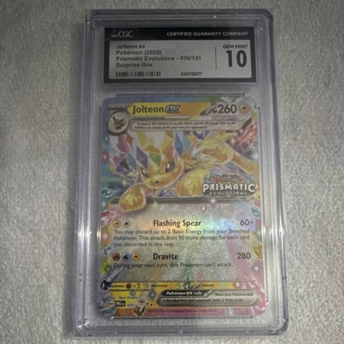 Jolteon ex graded CGC 10 for sale on eBay