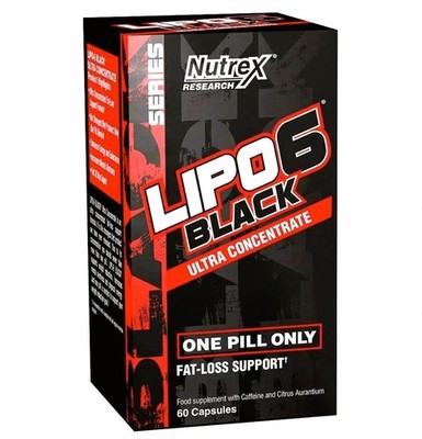 Lipo-6 Black Ultra Concentrate, Extreme Potency - 60 black caps