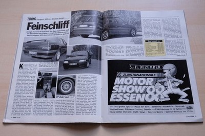 Rallye Racing 24/1988 Peugeot 405 von Brueck Design in einer seltenen Vorstellun